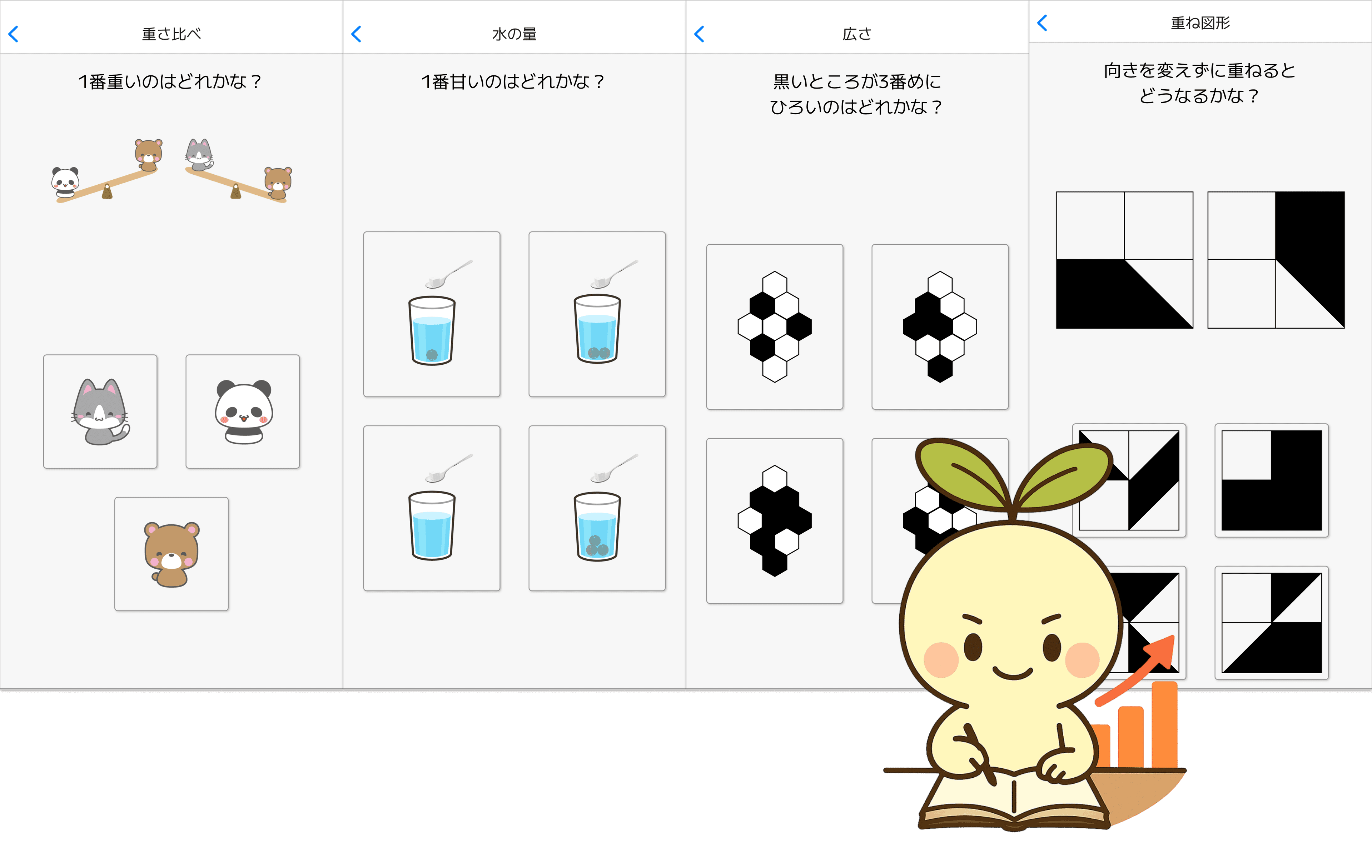 豊富な練習問題を用意しているよ